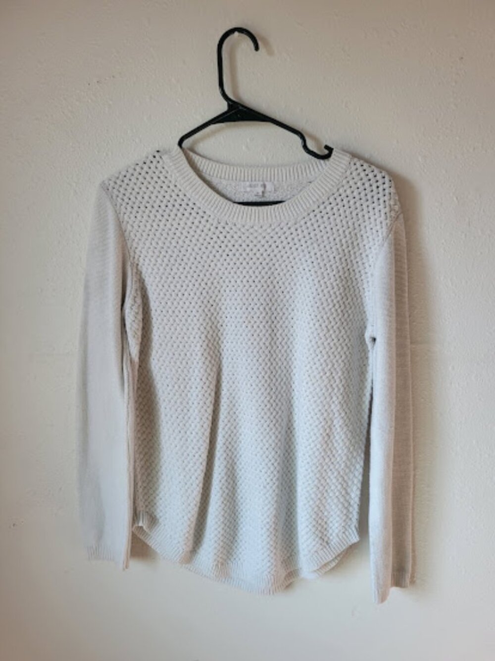 August Mist Women's Knit Sweater Size Medium Elbow Patch